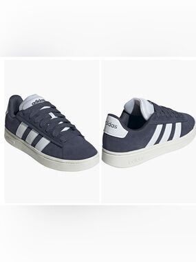 adidas Navy and White Suede Low-Top Sneakers (NEW IN BOX)